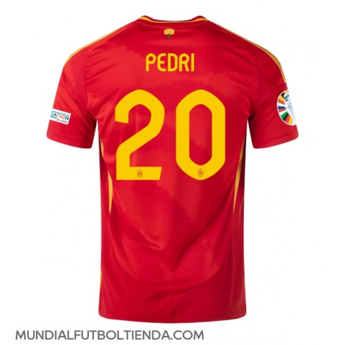 Camiseta España Pedri Gonzalez #20 Primera Equipación Replica Eurocopa 2024 mangas cortas